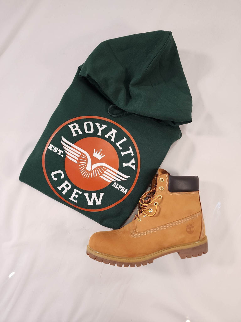 Green and 2024 orange timberland hoodie