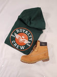 Hunter Green & Burnt Orange Royalty Crew Hoodie