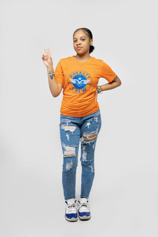 Orange Royalty Crew T-Shirt