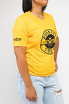 Gold Yellow & Black Royalty Crew T-Shirt